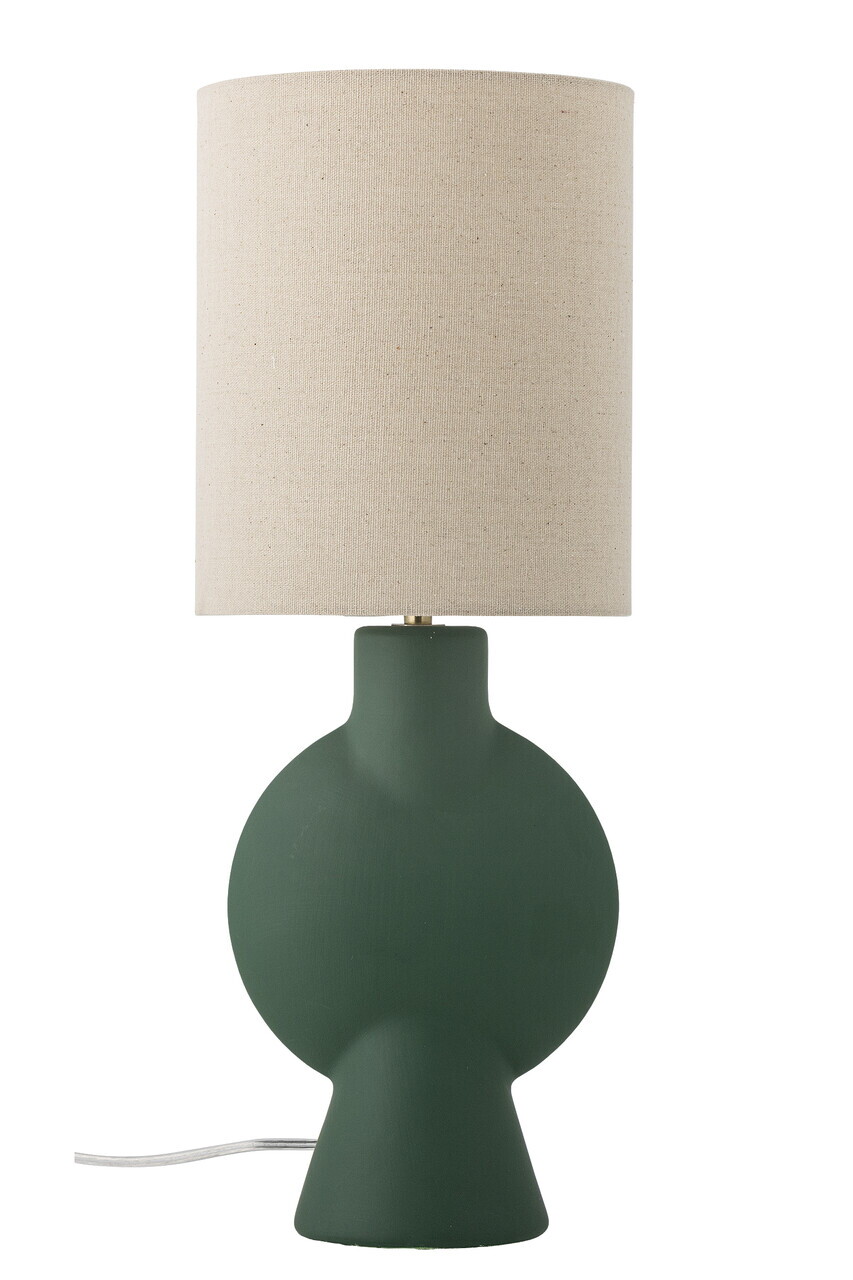 Lampa de masa, Bloomingville, Sergio, 1 x E27, 21x55 cm, ceramica/in, verde - imagine 3